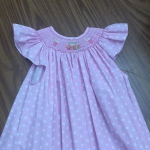 Girls smocked dress